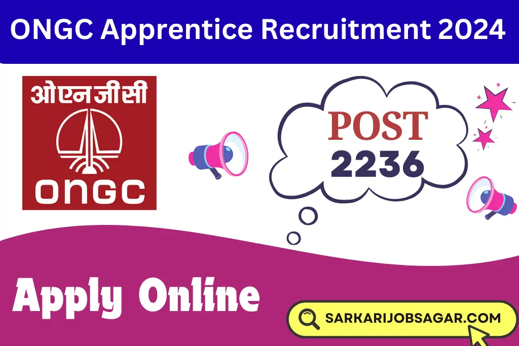 ONGC Apprentice Recruitment 2024