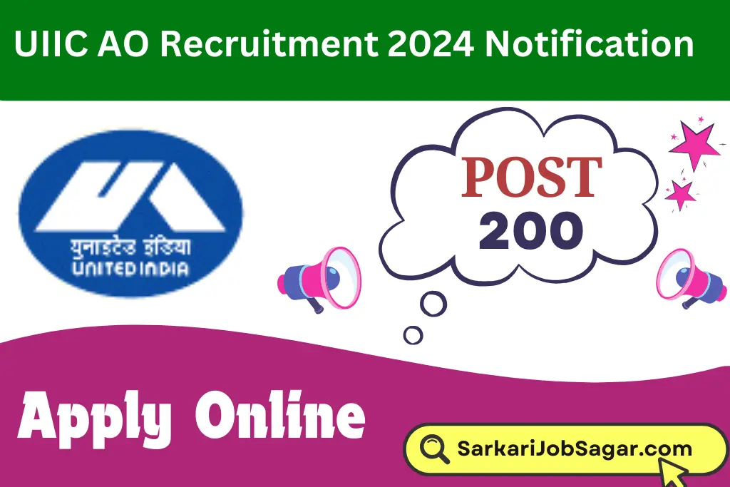 UIIC AO Recruitment 2024 Notification