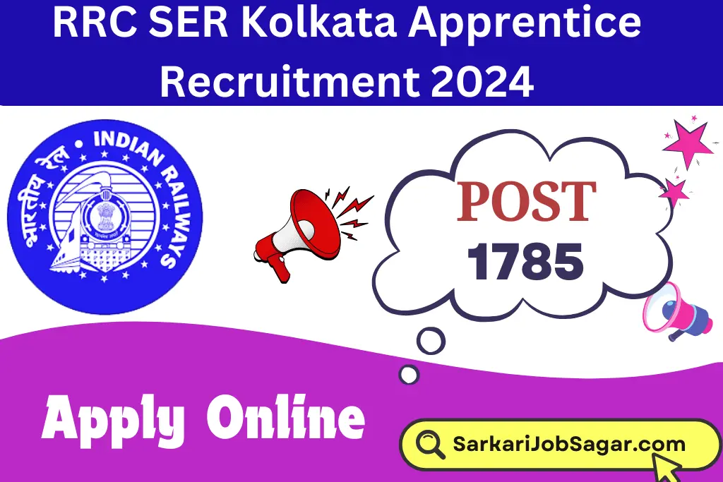 RRC SER Kolkata Apprentice Recruitment 2024