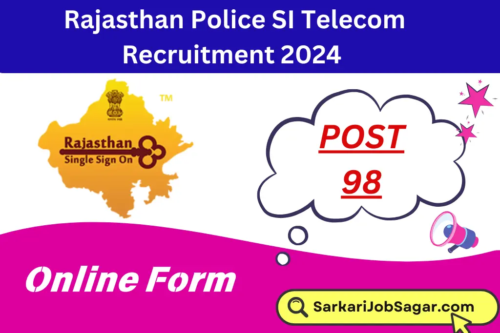 Rajasthan Police SI Telecom Recruitment 2024