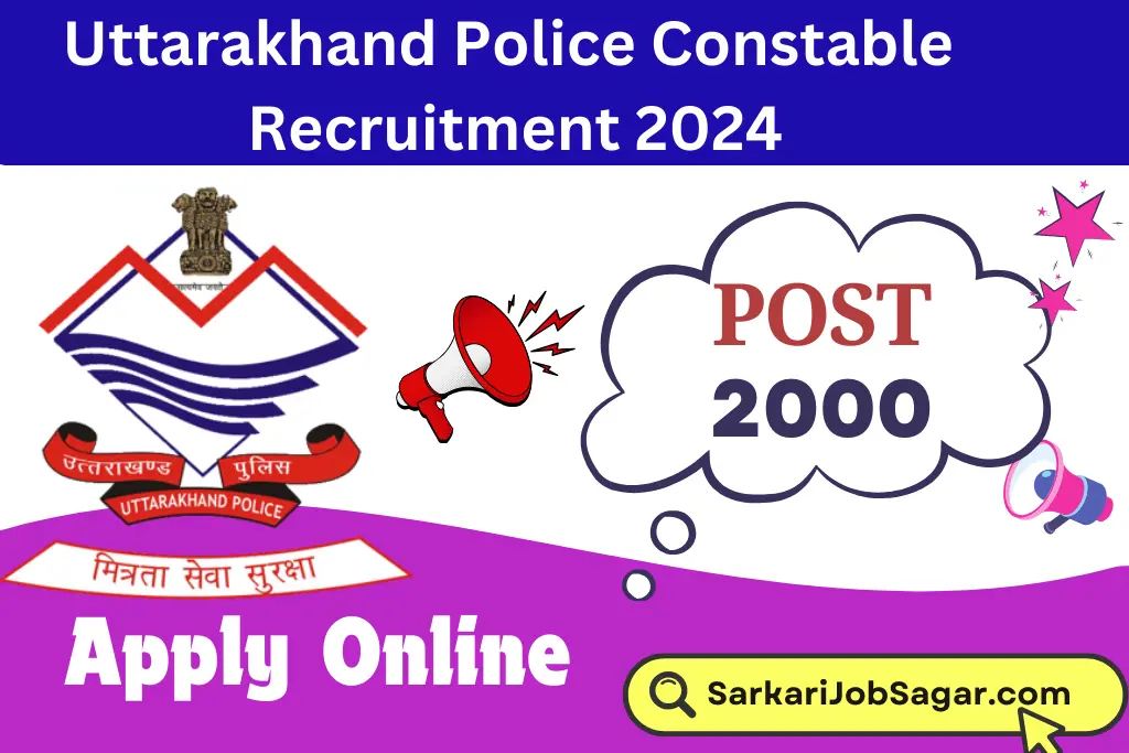 Uttarakhand Police Constable Recruitment 2024